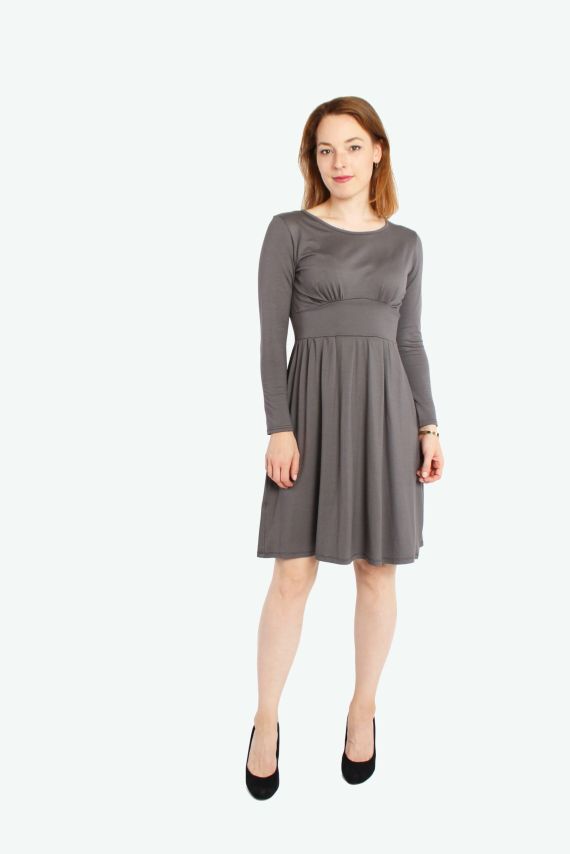 LA.LUKA Berlin   Jerseykleid Taupe