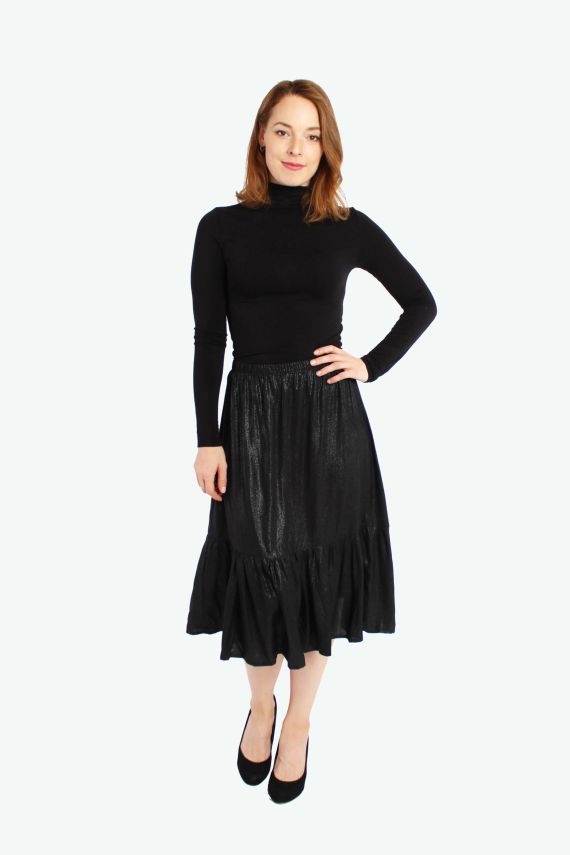 LA.LUKA Berlin   Midirock Schwarz Glanz