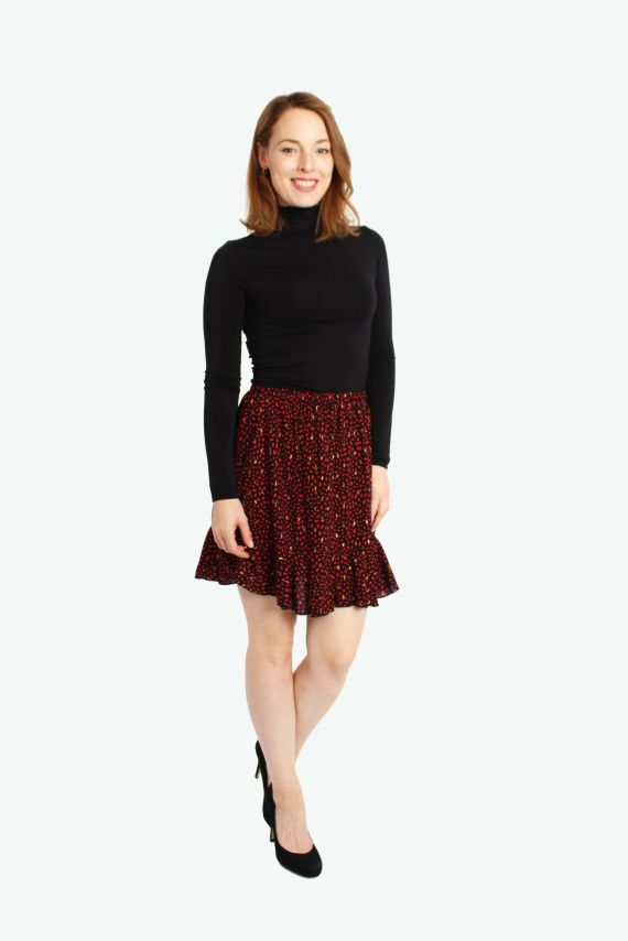 LA.LUKA Berlin   Minirock Schwarz Rot Gold 2