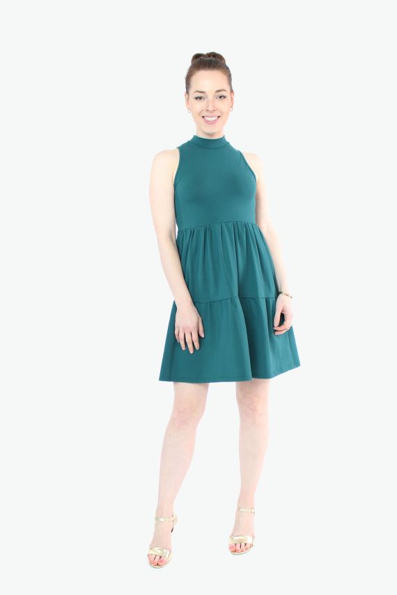 LA.LUKA Berlin   Sommer 2023 Minikleid Grün Volants 2