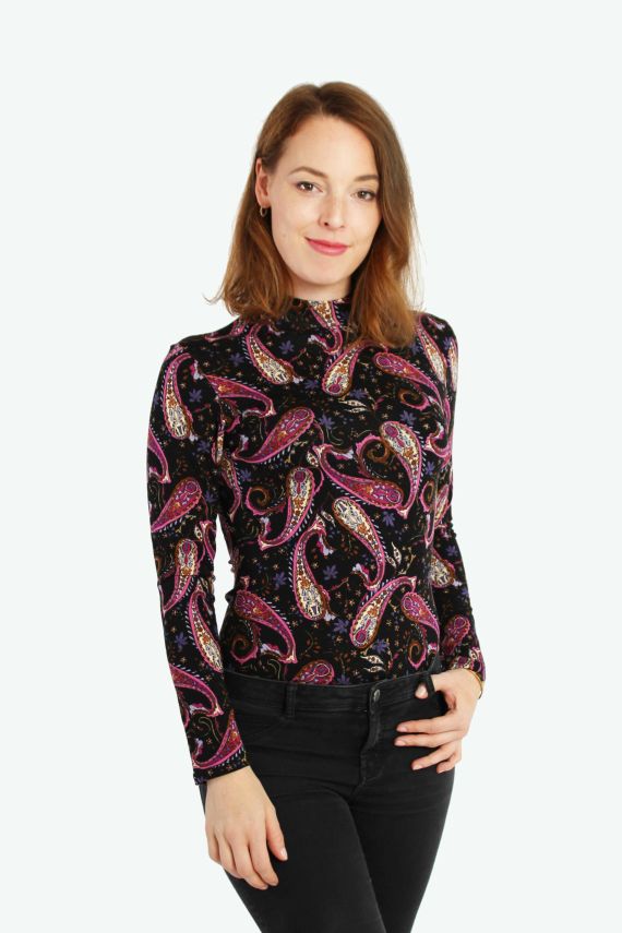 LA.LUKA Berlin   Stehkragen Shir Lila Paisley