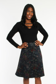 Herbstrock mit Blumenprint Herbstrock mit Blumenprint