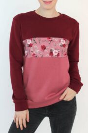 Pullover Detail bordeaux rosé Pullover Detail bordeaux rosé