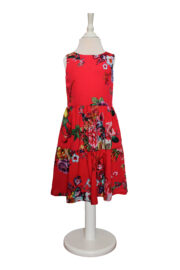LA.LUKA Berlin – Mädchenkleid rot Blumen LA.LUKA Berlin – Mädchenkleid rot Blumen