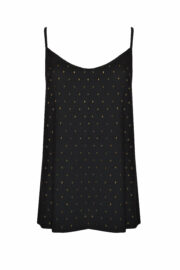 Cutout Trägertop schwarz gold Cutout Trägertop schwarz gold