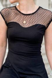 Tüllkleid schwarz Detail Tüllkleid schwarz Detail