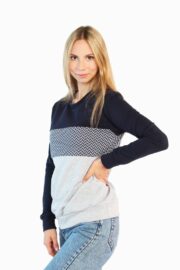 LA.LUKA Berlin – Pullover dunkelblau/grau