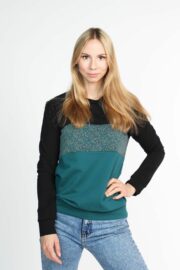 LA.LUKA Berlin – Pullover dunkelgrün/schwarz