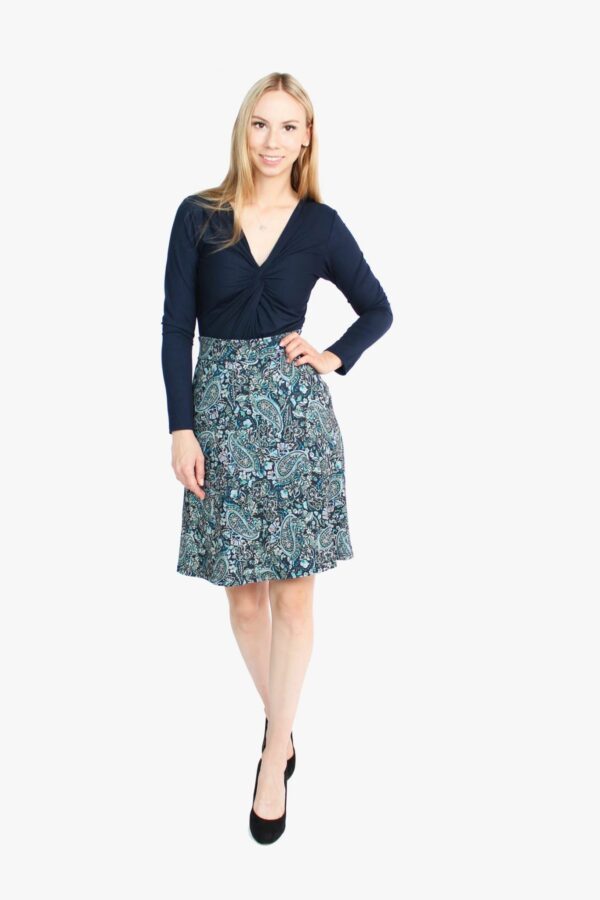 LA.LUKA Berlin – Jerseyrock dunkelblau Paisley LA.LUKA Berlin – Jerseyrock dunkelblau Paisley