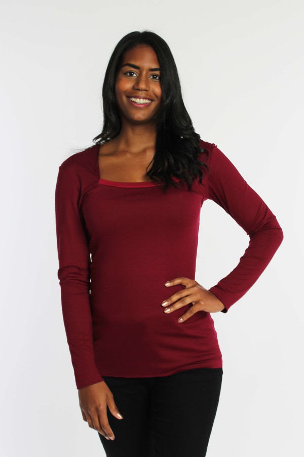 Longsleeve in bordeaux Longsleeve in bordeaux