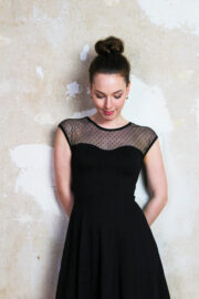 Minikleid mit pünktchen Tüll Kleid schwarz Minikleid mit pünktchen Tüll Kleid schwarz