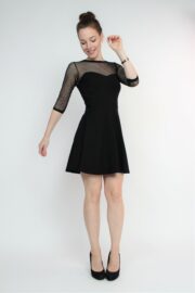 Minikleid mit Pünktchen Tüll Minikleid mit Pünktchen Tüll