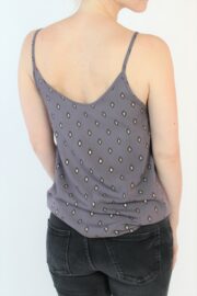 Trägertop grau/gold