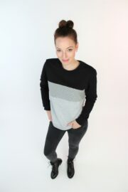LA.LUKA Berlin – Pullover schwarz grau