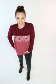 Pullover bordeaux rosé Pullover bordeaux rosé