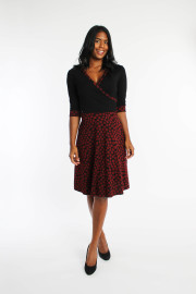 Herbstkleid mit Punkten