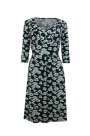 LA.LUKA Berlin – Kleid dunkelblau BLUMEN LA.LUKA Berlin – Kleid dunkelblau BLUMEN