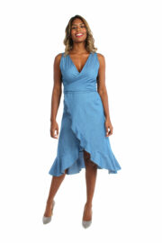 LA.LUKA Berlin – Jeans Wickelkleid blau Pünktchen 5 LA.LUKA Berlin – Jeans Wickelkleid blau Pünktchen 5