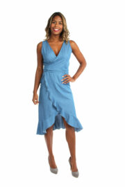 LA.LUKA Berlin – Jeans Wickelkleid blau Pünktchen 6 LA.LUKA Berlin – Jeans Wickelkleid blau Pünktchen 6