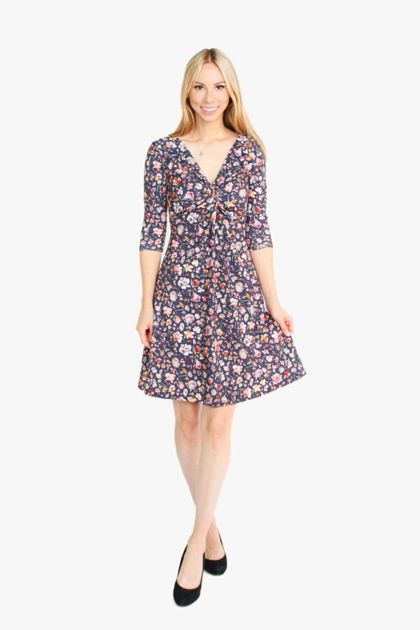 LA.LUKA Berlin – Jerseykleid Herbstblumen 2