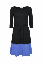 LA.LUKA Berlin – Jerseykleid schwarz dark lavendel