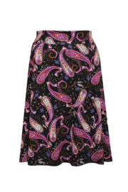 LA.LUKA Berlin – Jerseyrock schwarz lila Paisley LA.LUKA Berlin – Jerseyrock schwarz lila Paisley