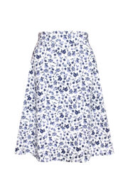 LA.LUKA Berlin – Jerseyrock weiß blau geblümt