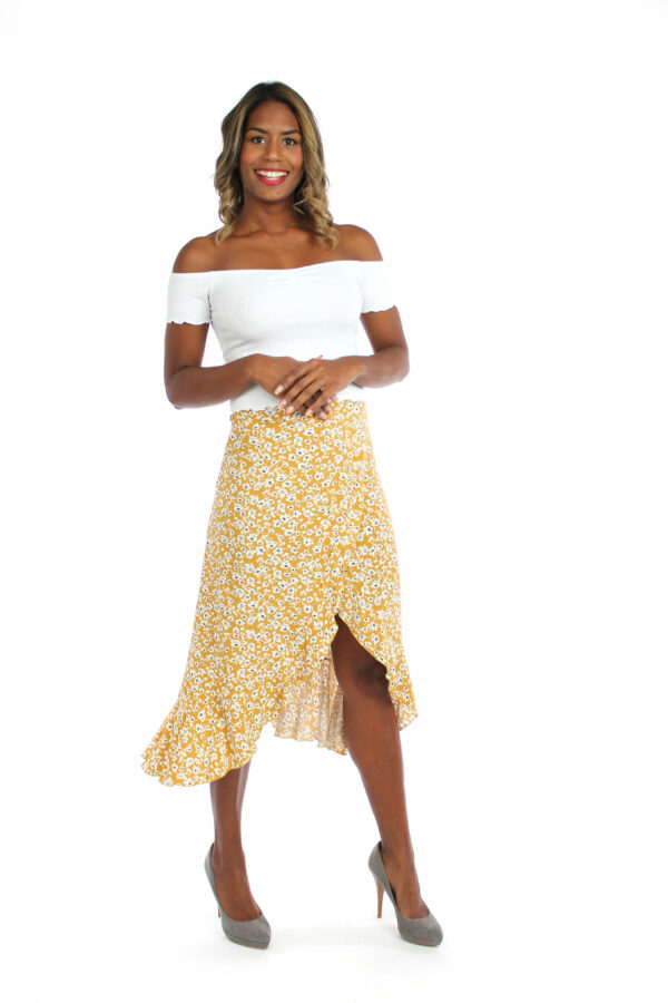 LA.LUKA Berlin – Midirock mit Volants gelb Blumen 2 LA.LUKA Berlin – Midirock mit Volants gelb Blumen 2