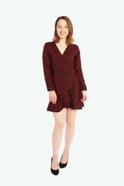 LA.LUKA Berlin – Mini Wickelkleid schwarz rot gold 3