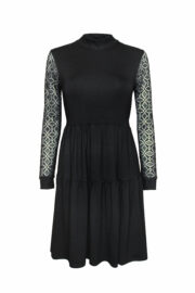 LA.LUKA Berlin – Minikleid mit Spitze schwarz