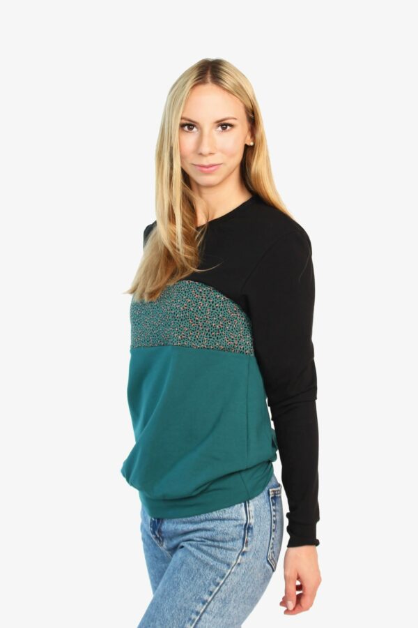 LA.LUKA Berlin – Pullover schwarz dunkelgrün