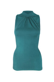 LA.LUKA Berlin – Top mit Stehkragen dunkelgrün LA.LUKA Berlin – Top mit Stehkragen dunkelgrün