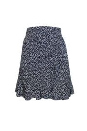 LA.LUKA Berlin – Wickelrock dunkelblau Blümchen
