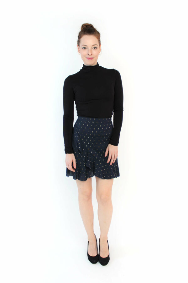 LA.LUKA Berlin – Wickelrock dunkelblau gold LA.LUKA Berlin – Wickelrock dunkelblau gold