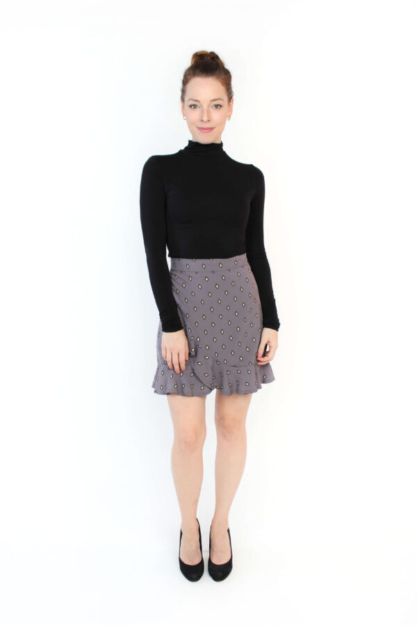 LA.LUKA Berlin – Wickelrock grau gold