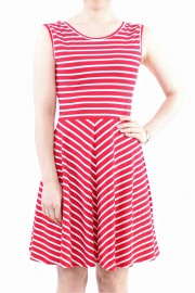 LA.LUKA Berlin – Kleid mit rot, weißenStreifen