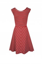 LA.LUKA Berlin – Kleid mit rot, weißenStreifen