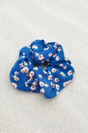 Scrunchie – LA.LUKA Berlin – blau Blumen